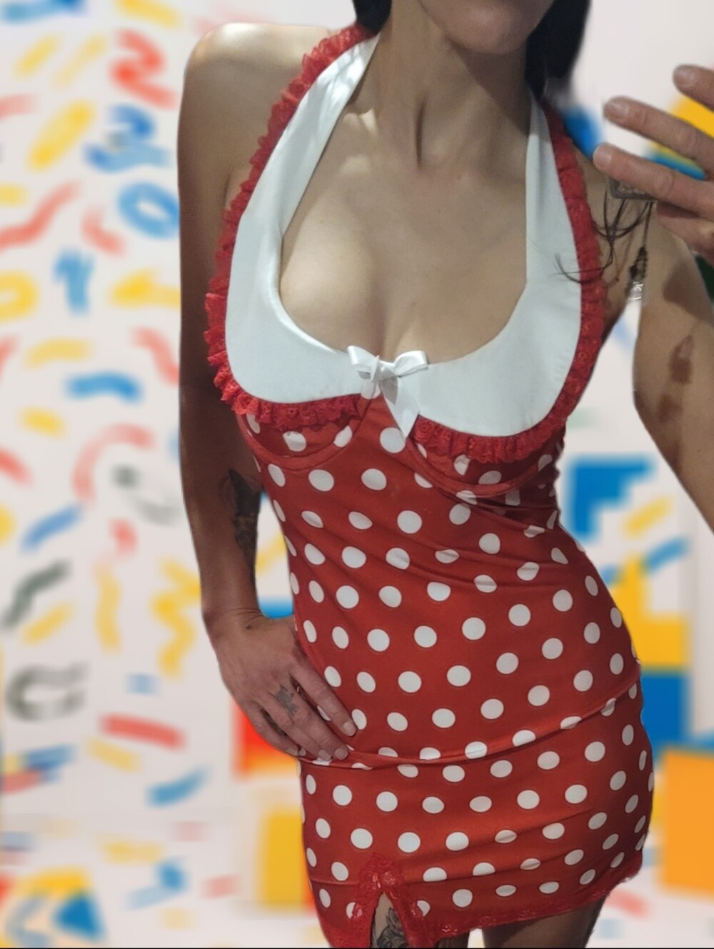 SUGAR THRILLZ Dolls Kill Polka Dot Mini Dress BNWT